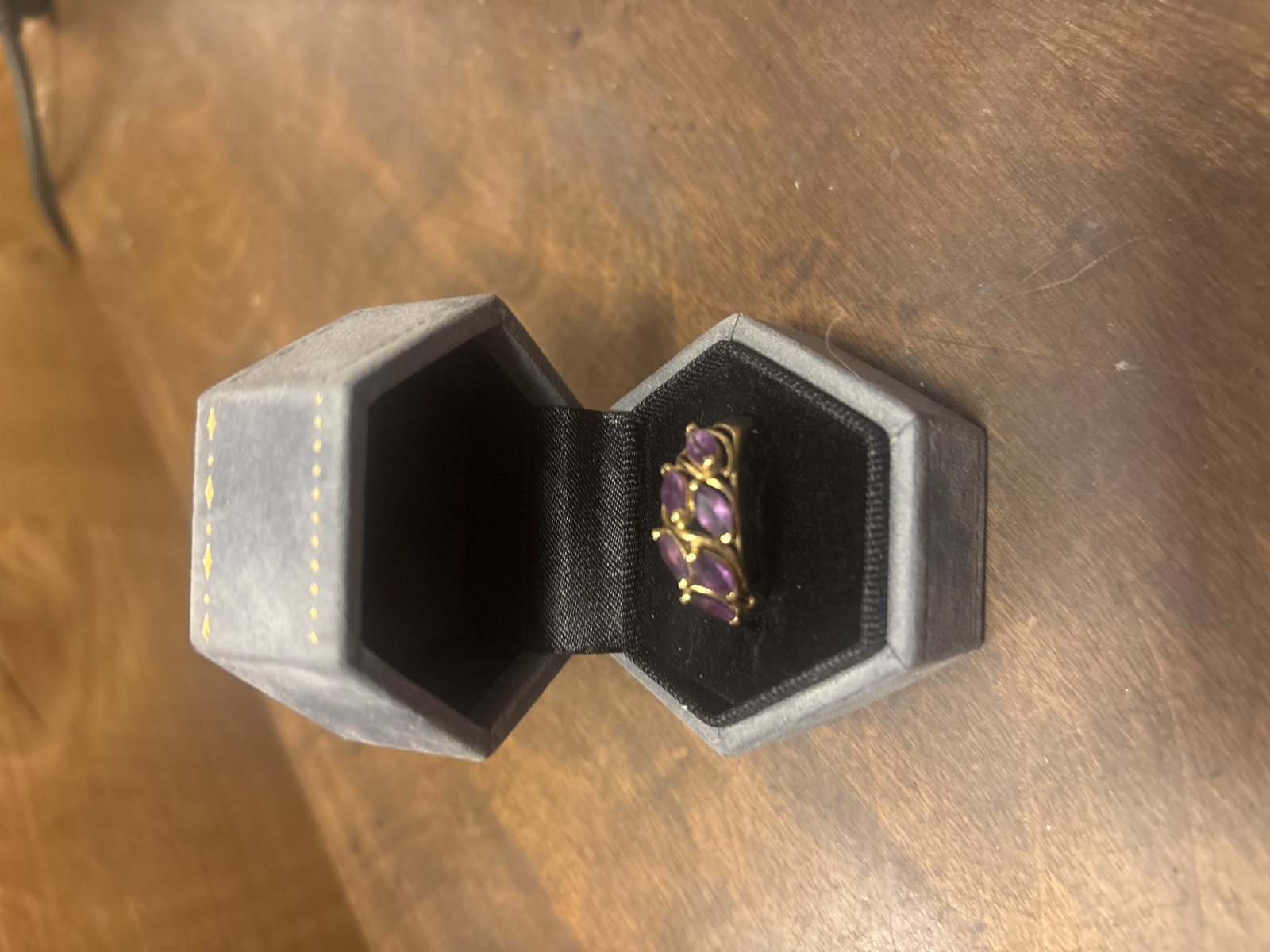 14kt amethyst ring